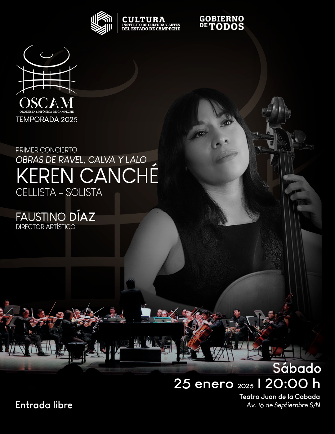 LA ORQUESTA SINFÓNICA DE CAMPECHE INICIARÁ SUS CONCIERTOS DE TEMPORADA 2025