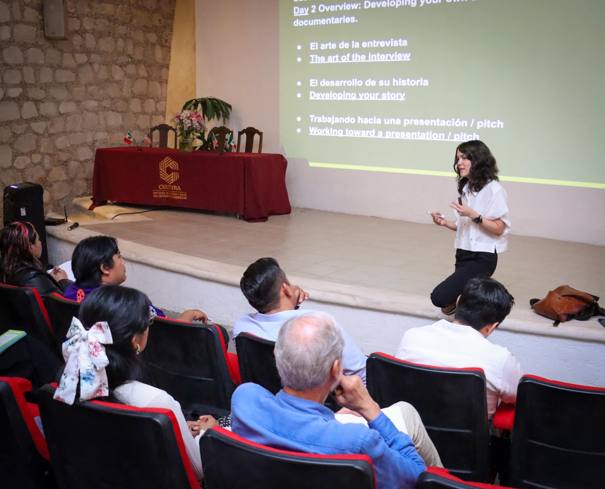 ABBY FULLER, CINEASTA Y DOCUMENTALISTA GANADORA DEL EMMY COMPARTIÓ TALLER DE CAPACITACIÓN CINEMATOGRÁFICA EN CAMPECHE