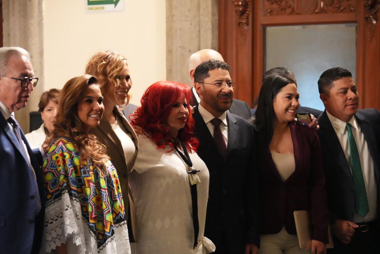 La Gobernadora, Layda Sansores San Román, Acompañó Al Presidente, López Obrador, En La Presentación De Los Avances Del Programa Imss-Bienestar