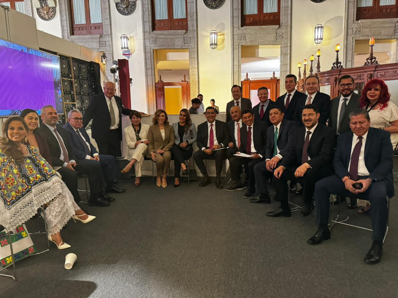 La Gobernadora, Layda Sansores San Román, Acompañó Al Presidente, López Obrador, En La Presentación De Los Avances Del Programa Imss-Bienestar