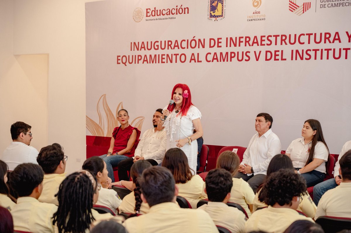 INFRAESTRUCTURA FÍSICA Y EQUIPAMIENTO POR $27 MILLONES ENTREGÓ LA GOBERNADORA LAYDA SANSORES AL CAMPUS V DEL INSTITUTO CAMPECHANO