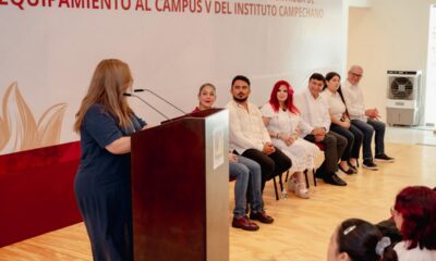 INFRAESTRUCTURA FÍSICA Y EQUIPAMIENTO POR $27 MILLONES ENTREGÓ LA GOBERNADORA LAYDA SANSORES AL CAMPUS V DEL INSTITUTO CAMPECHANO