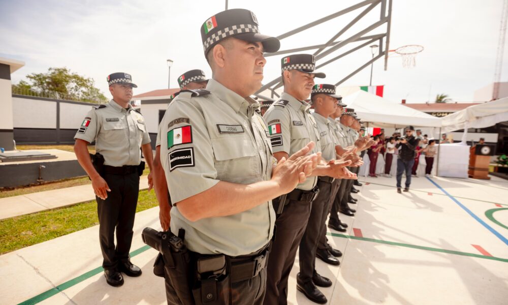 LA GUARDIA NACIONAL REFUERZA SU PRESENCIA EN CAMPECHE; HOY LA GOBERNADORA LAYDA SANSORES SAN ROMÁN INAUGURÓ EL DESTACAMENTO EN HECELCHAKÁN