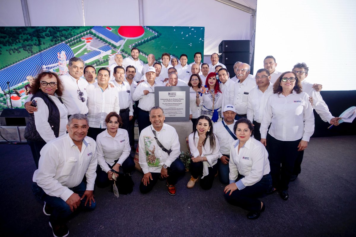 INICIÓ EL DESPEGUE INDUSTRIAL DE LA ENTIDAD; CRUZ AZUL ARRANCÓ OFICIALMENTE LA CONSTRUCCIÓN DE SU QUINTA PLANTA EN SEYBAPLAYA