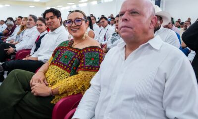 LA GOBERNADORA LAYDA SANSORES SAN ROMÁN ATESTIGUÓ EL PRIMER INFORME DEL ALCALDE DE ESCÁRCEGA, JUAN CARLOS HERNÁNDEZ RATH