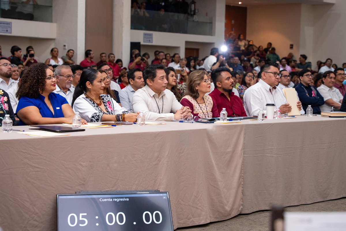 GOBERNADORA, LAYDA SANSORES SAN ROMÁN, PRESIDE LA AUDIENCIA PÚBLICA ESTATAL DE LA COMISIÓN PRESIDENCIAL PARA LA REFORMA ELECTORAL