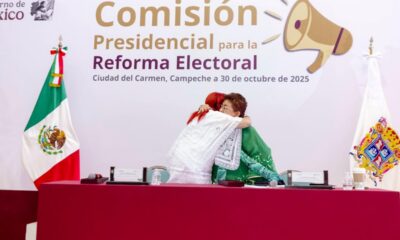 LA GOBERNADORA, LAYDA SANSORES, Y LA CONSEJERA JURÍDICA, ERNESTINA GODOY, ENCABEZARON LA AUDIENCIA PÚBLICA DE LA COMISIÓN PRESIDENCIAL PARA LA REFORMA ELECTORAL EN CIUDAD DEL CARMEN