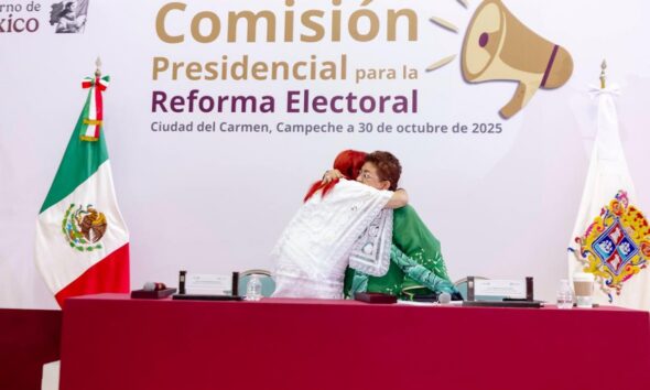 LA GOBERNADORA, LAYDA SANSORES, Y LA CONSEJERA JURÍDICA, ERNESTINA GODOY, ENCABEZARON LA AUDIENCIA PÚBLICA DE LA COMISIÓN PRESIDENCIAL PARA LA REFORMA ELECTORAL EN CIUDAD DEL CARMEN