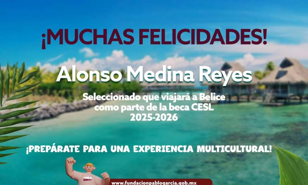 FUNDACIÓN PABLO GARCÍA, FELICITA A ESTUDIANTE, ALONSO MEDINA REYES, "CAMPECHANO SELECCIONADO PARA VIAJAR A BELICE"