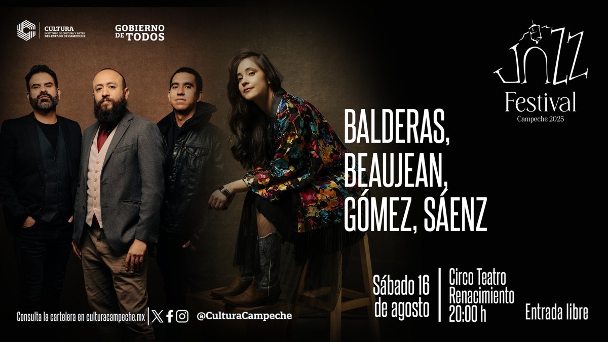 FESTIVAL DE JAZZ CAMPECHE 2025, RUMBO A LA RECTA FINAL CON CUATRO NOCHES DE MÚSICA EXCEPCIONAL