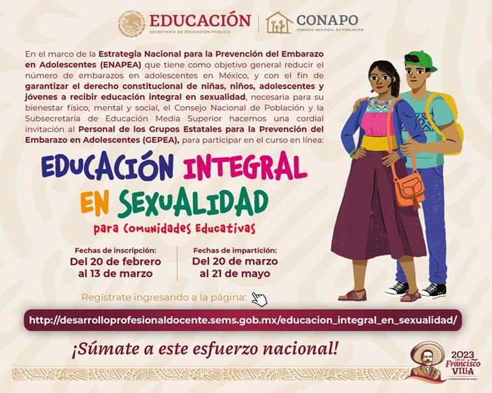 INICIA CAPACITACIÓN DOCENTE EN EDUCACIÓN INTEGRAL EN SEXUALIDAD PARA COMUNIDADES EDUCATIVAS