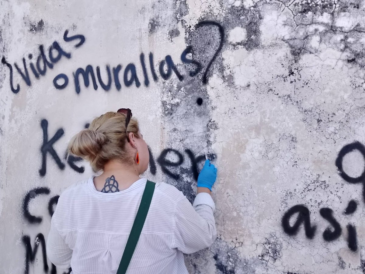 REALIZAN CALAS EN BALUARTE DE SAN CARLOS PARA DIAGNÓSTICO PREVIO A INTERVENCIÓN