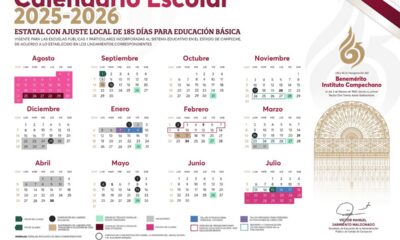 DA A CONOCER SEDUC CALENDARIO ESCOLAR 2025-2026 EN EDUCACIÓN BÁSICA