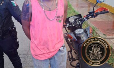 PERSONA ASEGURADA EN CALKINÍ POR POSIBLE POSESIÓN DE SUSTANCIAS ILÍCITAS