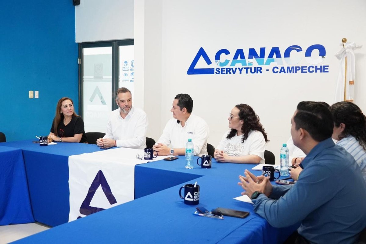 REUNIÓN ESTRATÉGICA CON CANACO SERVYTUR CAMPECHE PARA ESTABLECER PROPUESTAS Y LÍNEAS DE ACCIÓN A FAVOR DEL SECTOR EMPRESARIAL