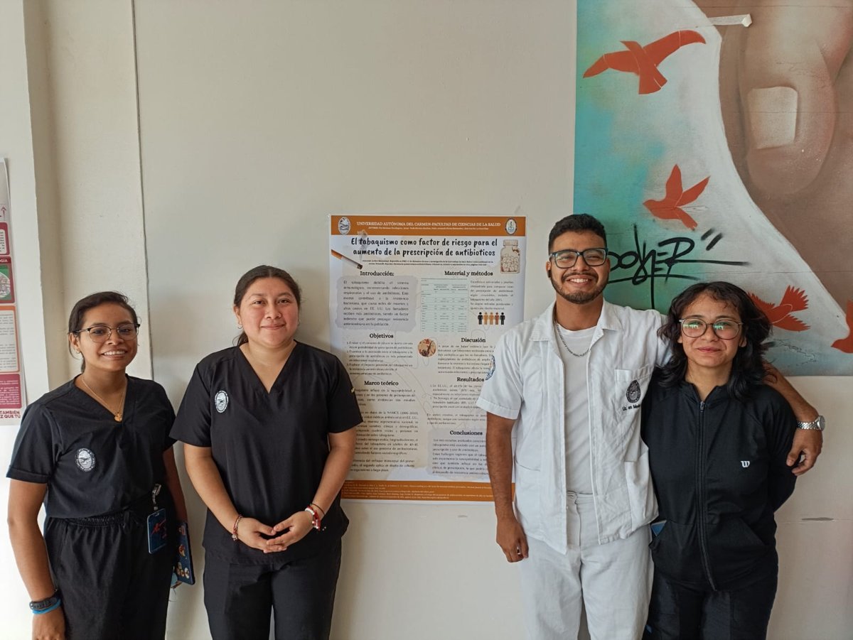 EXHORTAN ALUMNOS DE MEDICINA DE LA UNACAR A EVITAR EL CONSUMO DE TABACO