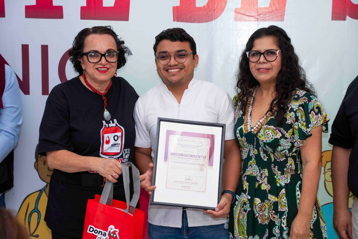 CONMEMORAN EN EL CETS CAMPECHE EL DÍA MUNDIAL DEL DONADOR VOLUNTARIO DE SANGRE