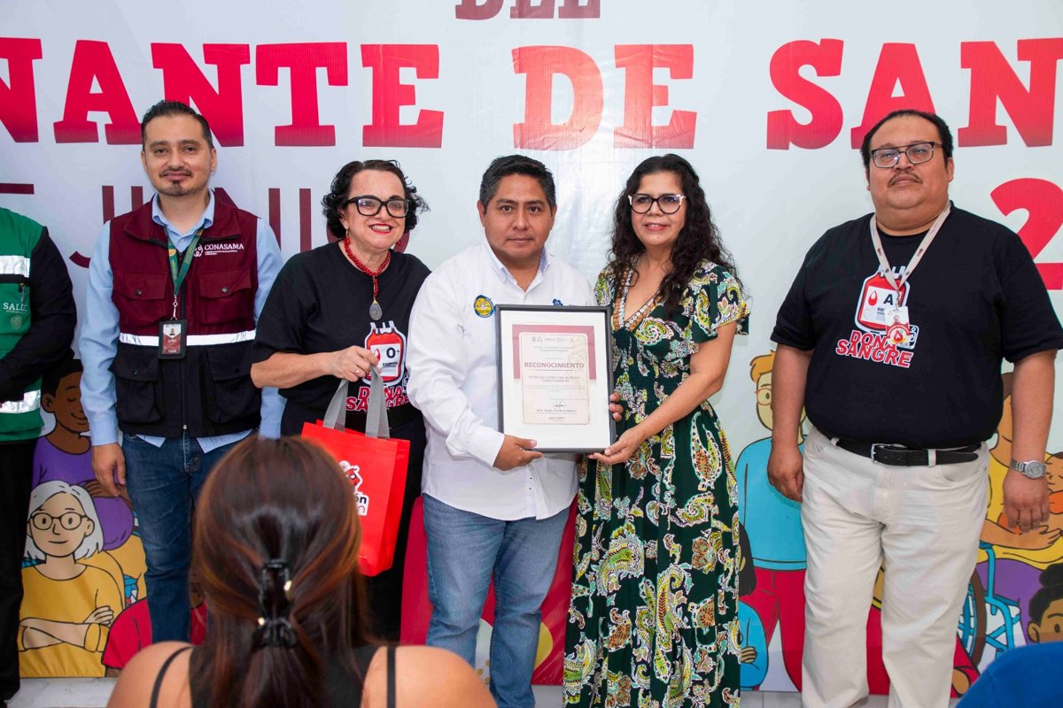 CONMEMORAN EN EL CETS CAMPECHE EL DÍA MUNDIAL DEL DONADOR VOLUNTARIO DE SANGRE