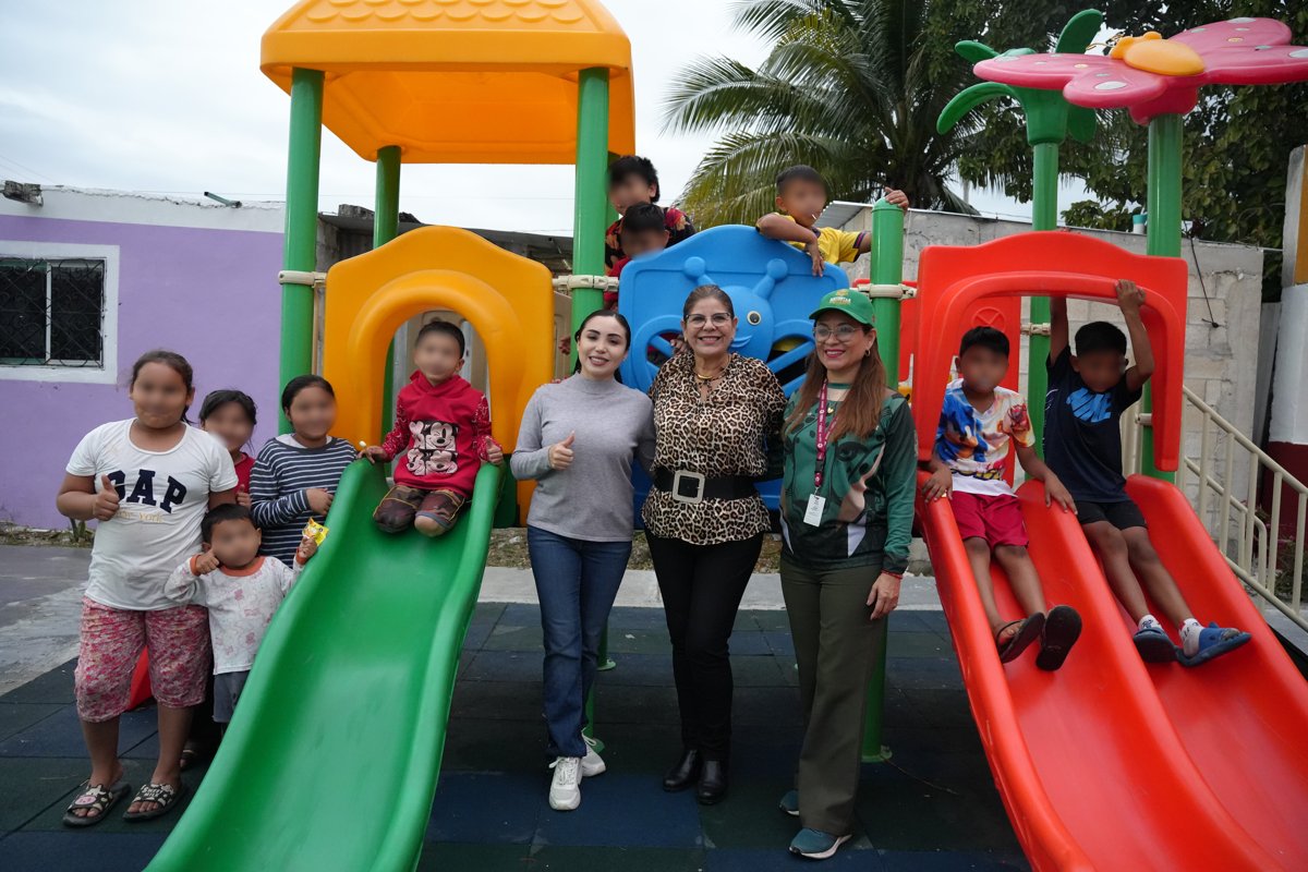 COMUNIDADES EN TRANSFORMACIÓN MEJORA PARQUE INFANTIL EN CHAMPOTÓN