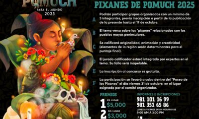 CONVOCAN A PARTICIPAR EN LAS ACTIVIDADES DEL FESTIVAL DE DÍA DE MUERTOS “POMUCH PARA EL MUNDO” 2025