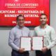 BIENESTAR E ICATCAM FIRMAN CONVENIO DE COLABORACIÓN EN MATERIA DE CAPACITACIÓN PARA EL TRABAJO