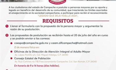 PRESENTAN CONVOCATORIA PREMIO ESTATAL DEL ADULTO MAYOR “LEGADO QUE DEJA HUELLA”