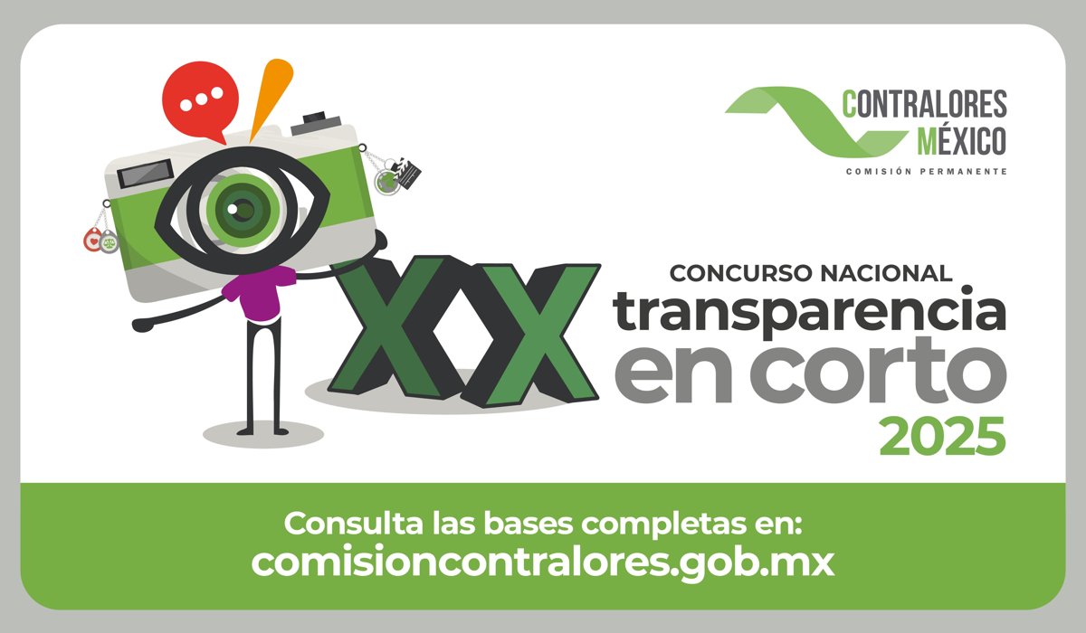 CONVOCAN AL XX CONCURSO NACIONAL “TRANSPARENCIA EN CORTO” EDICIÓN