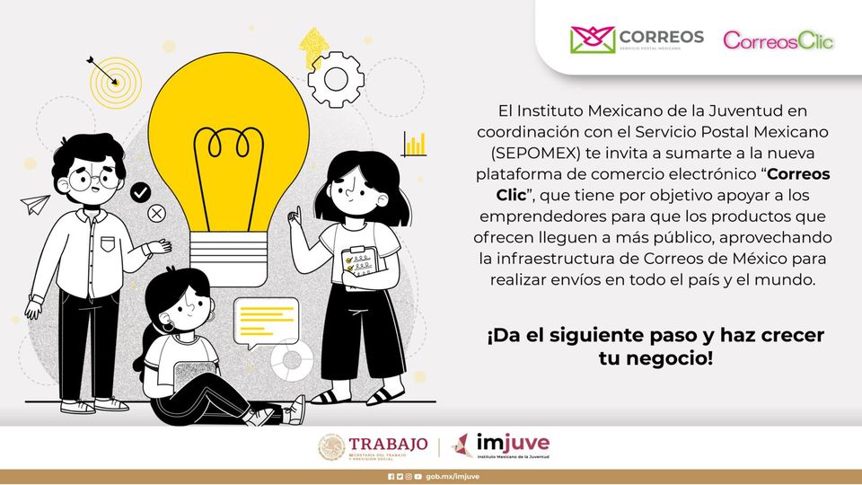 CORREOS CLIC BUSCA IMPULSAR LOS EMPRENDIMIENTOS DE LAS JUVENTUDES