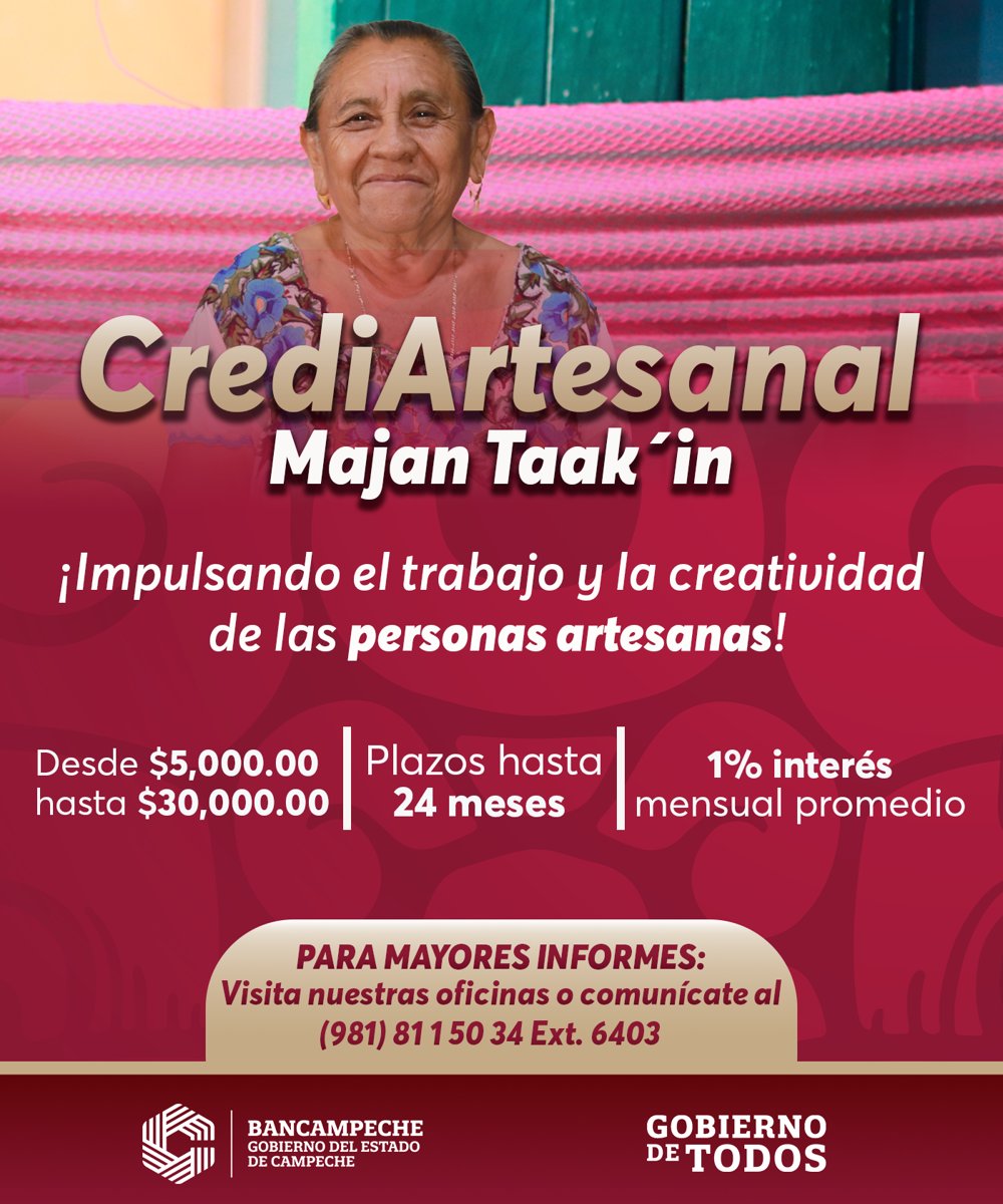 ACÉRCATE A BANCAMPECHE Y CONOCE CREDIARTESANAL