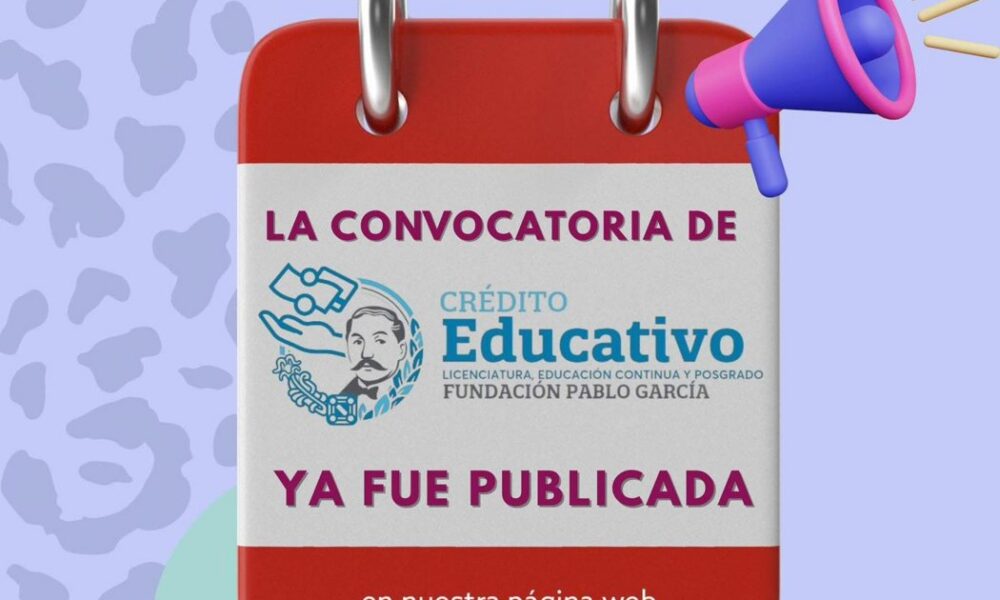 PUBLICADA LA CONVOCATORIA DE CRÉDITO EDUCATIVO DE LA FUNDACIÓN PABLO GARCÍA