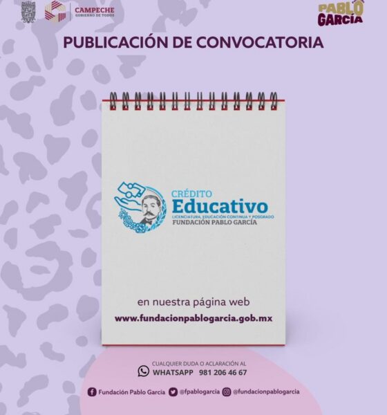 Fundación Pablo García abre convocatoria de Crédito Educativo 2026