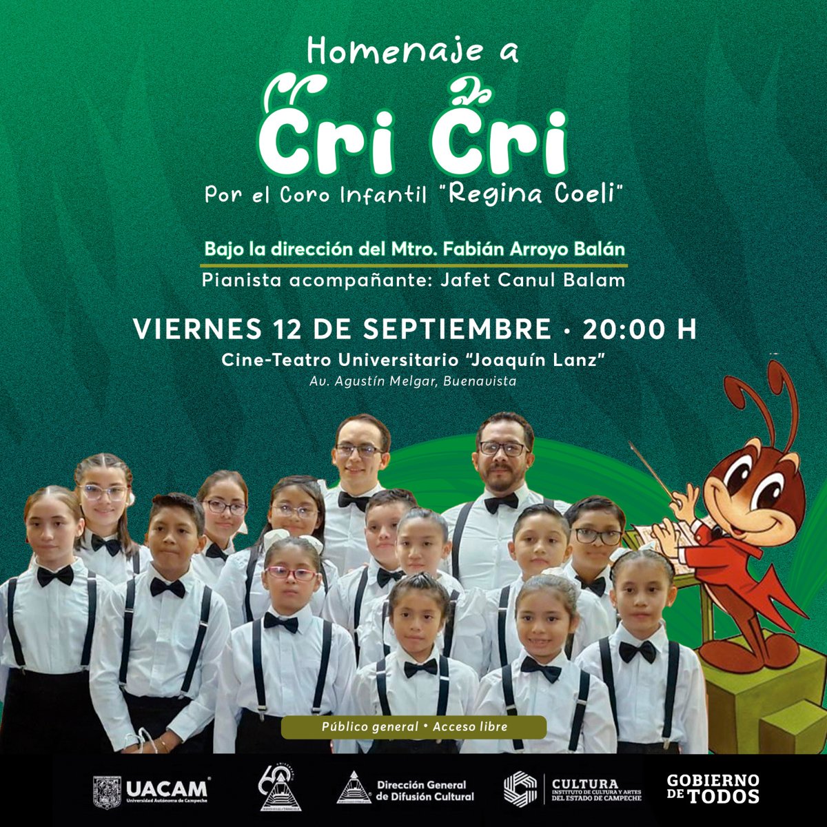 EL CORO INFANTIL "REGINA COELI" RENDIRÁ HOMENAJE A CRI CRI