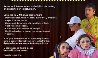 INSTITUTO DE CULTURA Y ARTES OFRECE SEGUNDA EDICIÓN DE DIPLOMADO EN ACTUACIÓN PARA TEATRO 2025