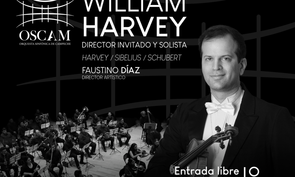 WILLIAM HARVEY, DIRECTOR INVITADO Y SOLISTA, EN EL CUARTO CONCIERTO DE LA TEMPORADA 2024 DE LA ORQUESTA SINFÓNICA DE CAMPECHE