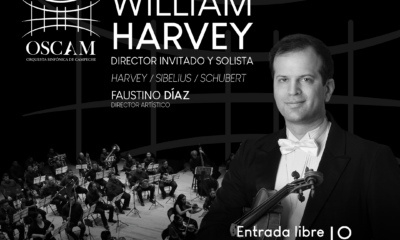 WILLIAM HARVEY, DIRECTOR INVITADO Y SOLISTA, EN EL CUARTO CONCIERTO DE LA TEMPORADA 2024 DE LA ORQUESTA SINFÓNICA DE CAMPECHE