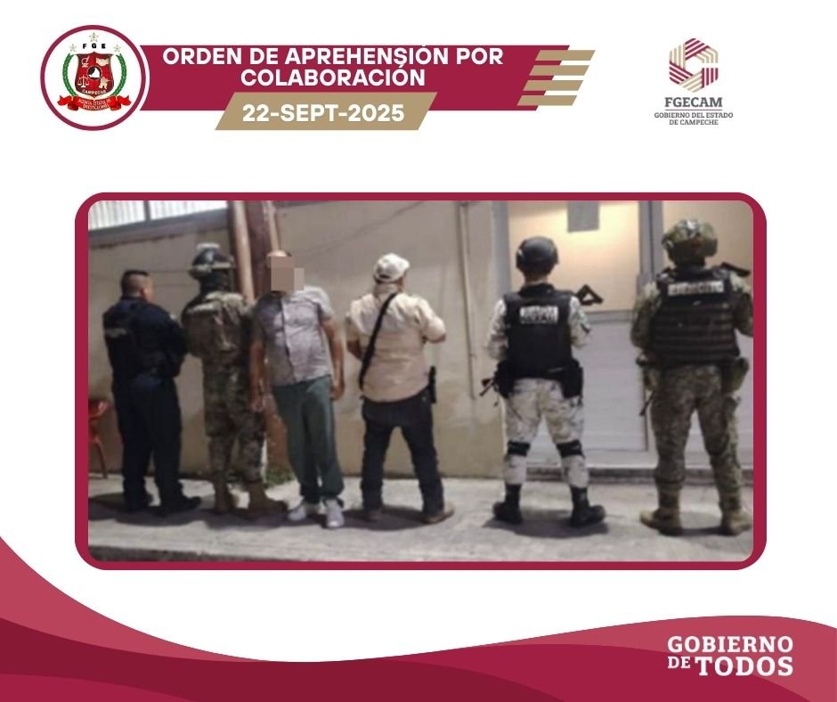 FGECAM CUMPLE CON ORDEN DE APREHENSIÓN POR COLABORACIÓN CON ESTADO DE MÉXICO