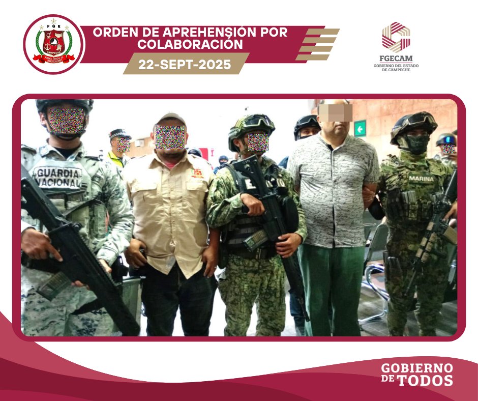 FGECAM CUMPLE CON ORDEN DE APREHENSIÓN POR COLABORACIÓN CON ESTADO DE MÉXICO
