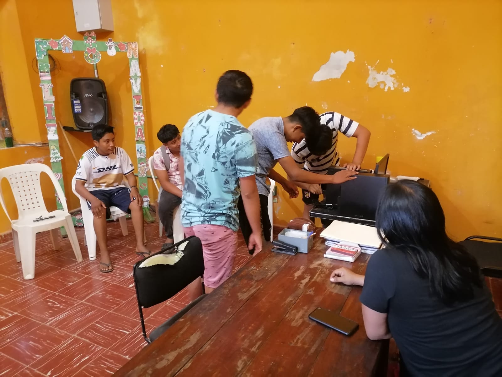 SERVICIO SOCIAL EN LA COMUNIDAD DE VICENTE GUERRERO ITURBIDE, IMPARTIDO POR EL INSTRUCTOR DAVID ROGER TILAN MONTOY