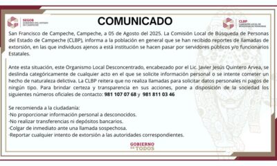 CLBP ADVIERTE SOBRE LLAMADAS DE EXTORSIÓN EN NOMBRE DE LA INSTITUCIÓN