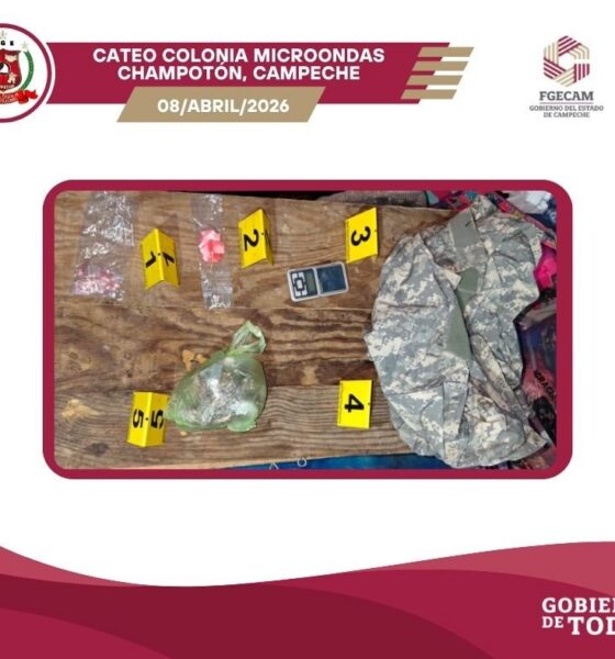 EJECUTA FGECAM DOS CATEOS POR NARCOMENUDEO EN CHAMPOTÓN