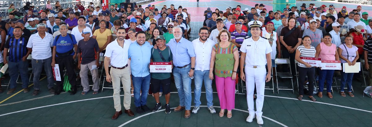 GOBIERNO DE CAMPECHE ENTREGA APOYOS POR VEDA Y BAJA CAPTURA 2025 A PESCADORAS Y PESCADORES DEL MUNICIPIO DE CAMPECHE