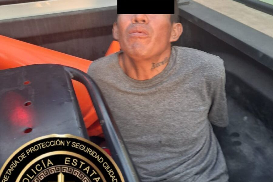 SPSC ASEGURA A SUJETO EN LA CAPITAL DEL ESTADO