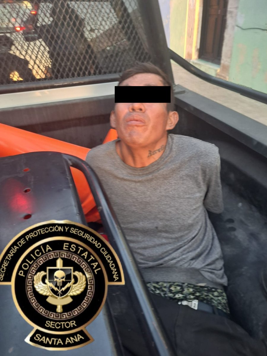 SPSC ASEGURA A SUJETO EN LA CAPITAL DEL ESTADO