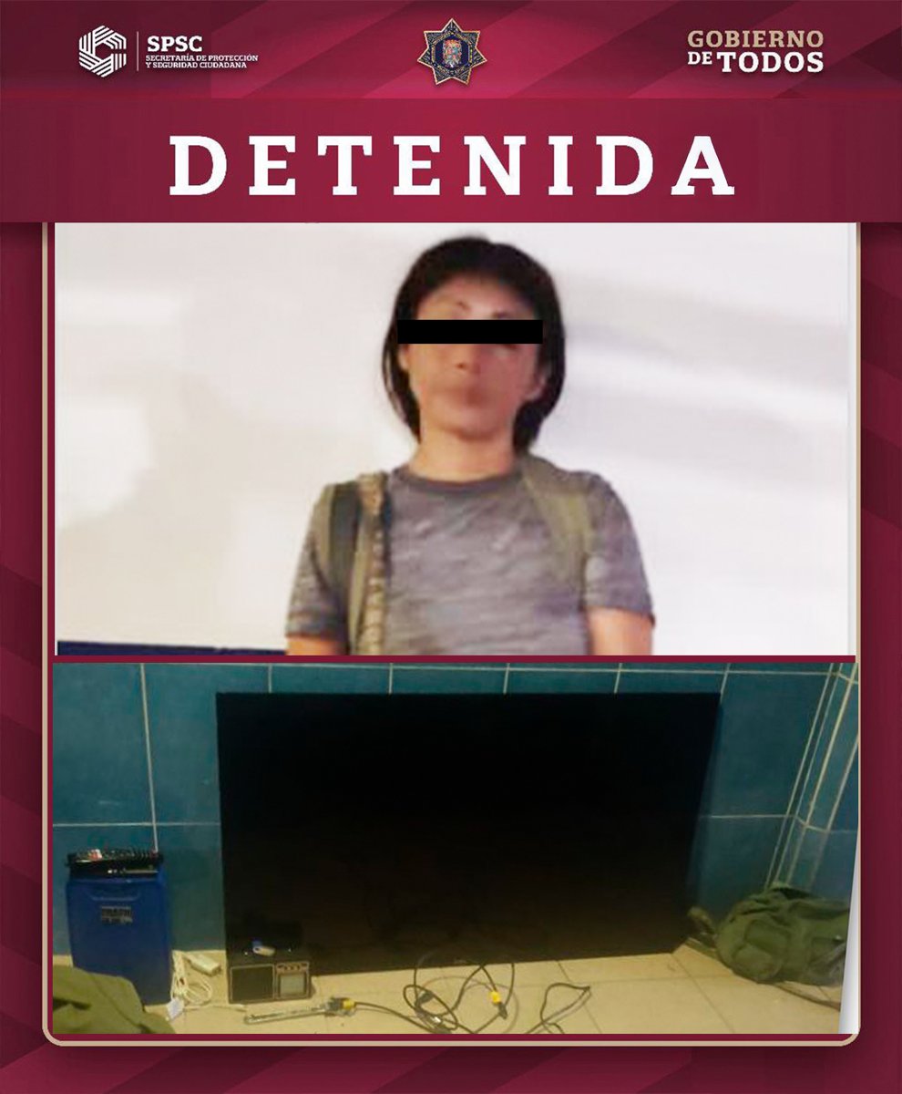 POLICÍA ESTATAL DETIENE A MUJER POR ROBO A CASA HABITACION EN CARMEN