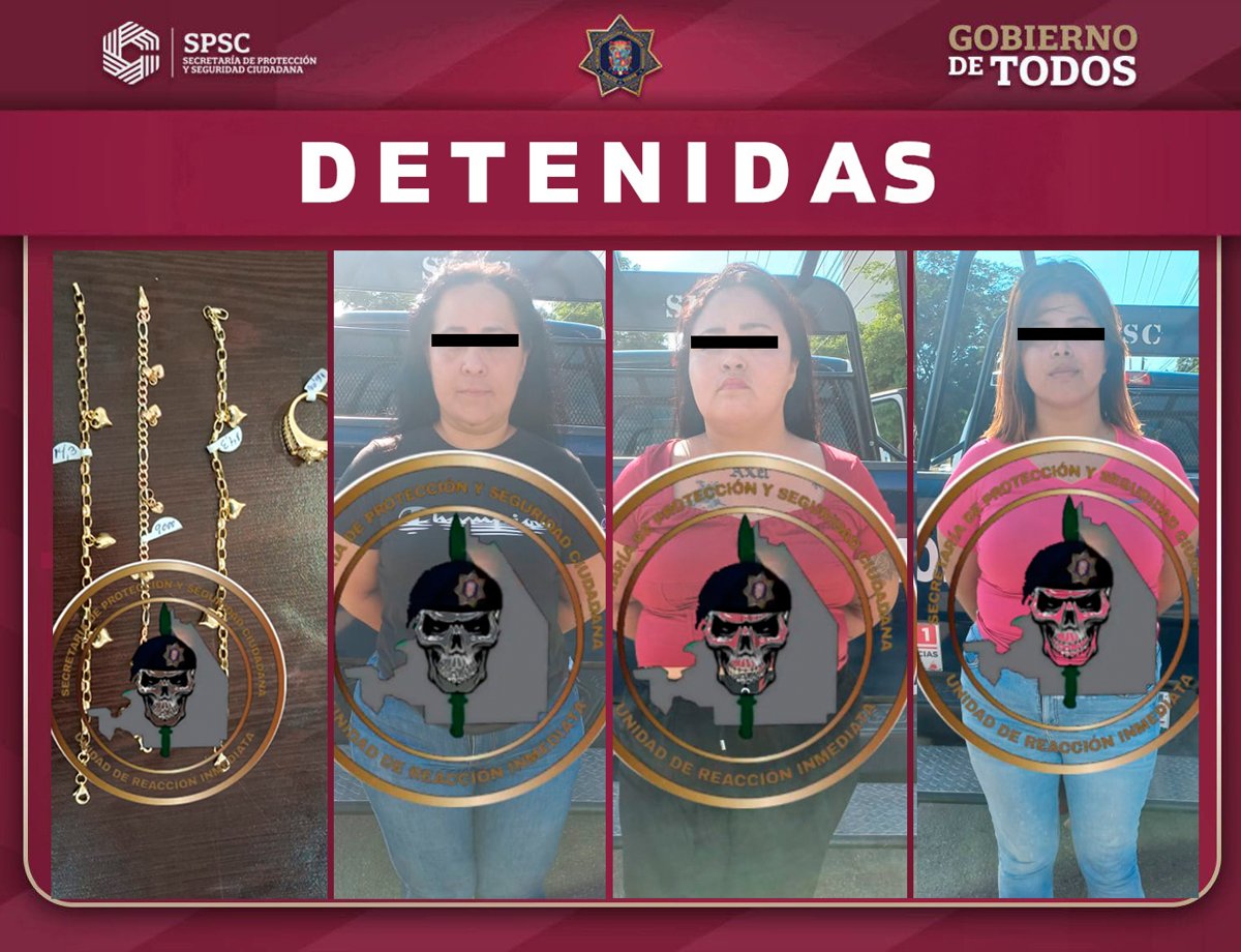 DETENIDAS TRES MUJERES TRAS DESPOJAR A ADULTO MAYOR DE SUS PERTENENCIAS