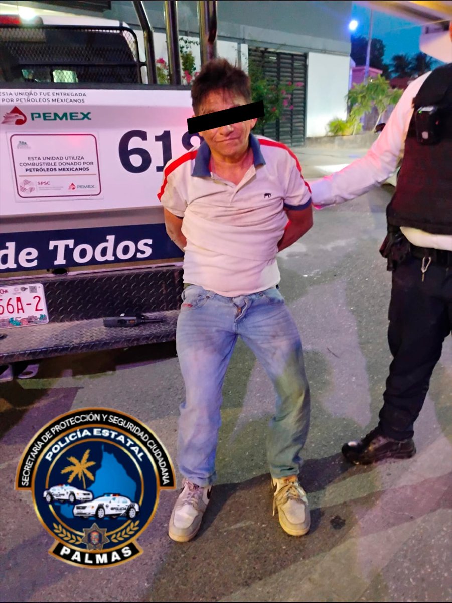 DETENIDO POR CONSUMIR ALCOHOL EN LA VÍA PÚBLICA