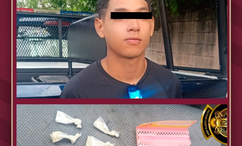 ASEGURADO POR POSESIÓN DE PRESUNTAS SUSTANCIAS ILICITAS