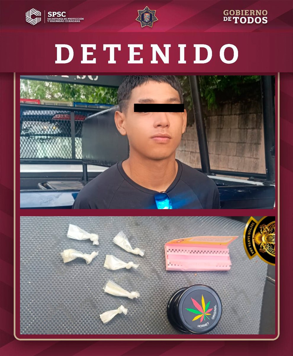 ASEGURADO POR POSESIÓN DE PRESUNTAS SUSTANCIAS ILICITAS