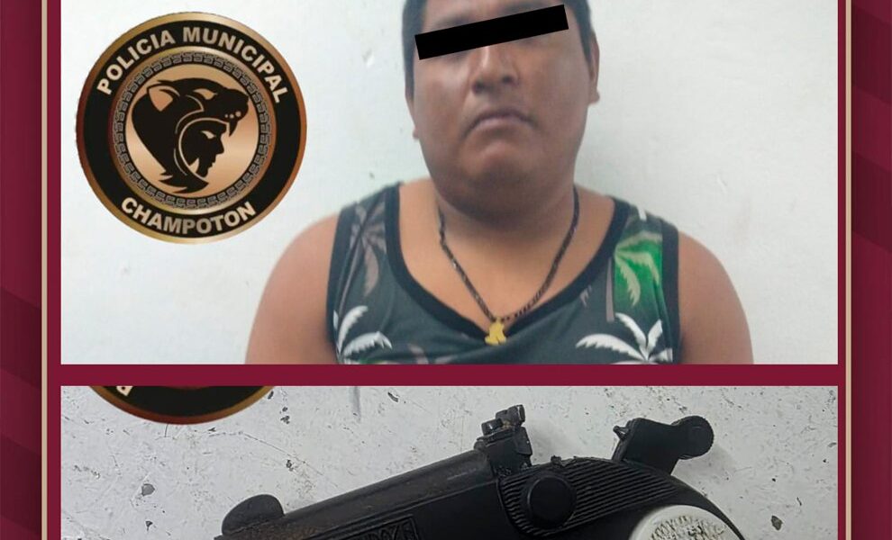 DETENIDO POR AMENAZAS EN CHAMPOTÓN