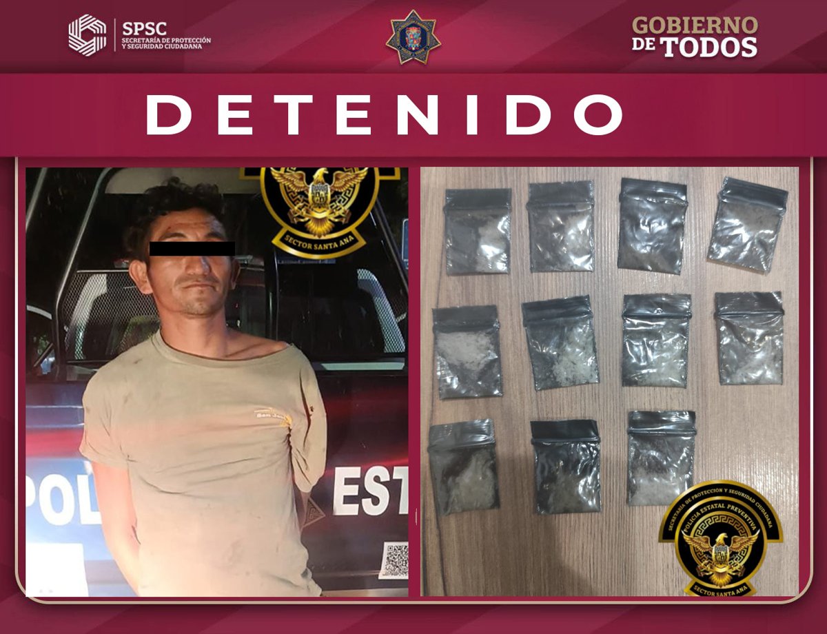 PERSONA ASEGURADA CON PRESUNTA SUSTANCIA ILÍCITA